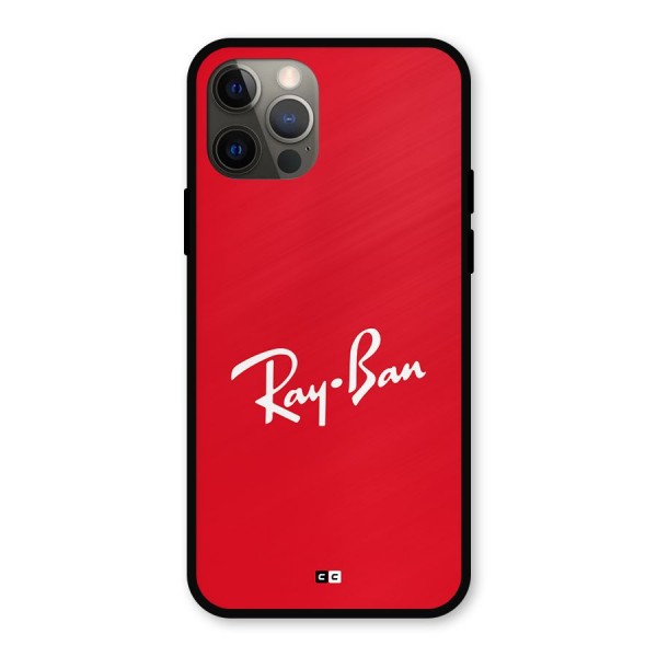 Luxury Red Metal Back Case for iPhone 12 Pro