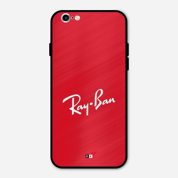 Luxury Red Metal Back Case for iPhone 6 6s