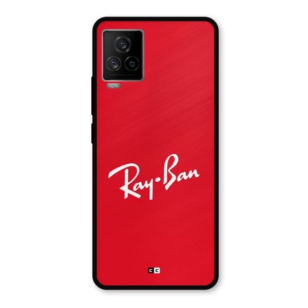 Luxury Red Metal Back Case for iQOO 7 Legend 5G