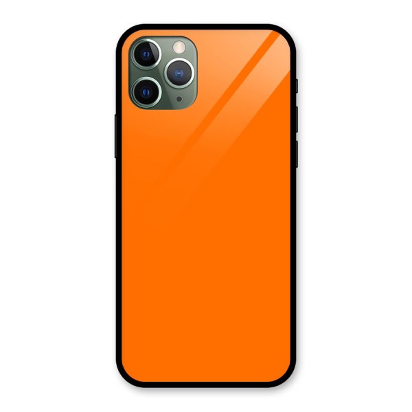 Mac Orange Glass Back Case for iPhone 11 Pro