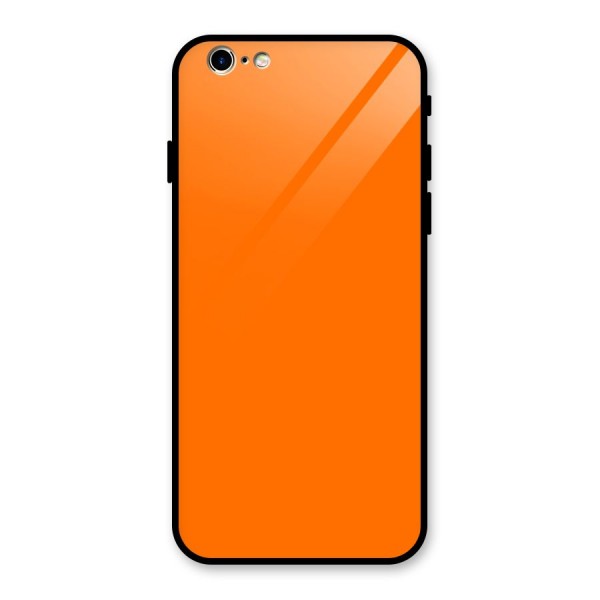Mac Orange Glass Back Case for iPhone 6 6S