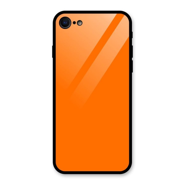 Mac Orange Glass Back Case for iPhone 8