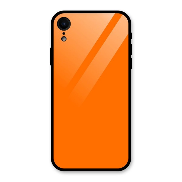 Mac Orange Glass Back Case for iPhone XR