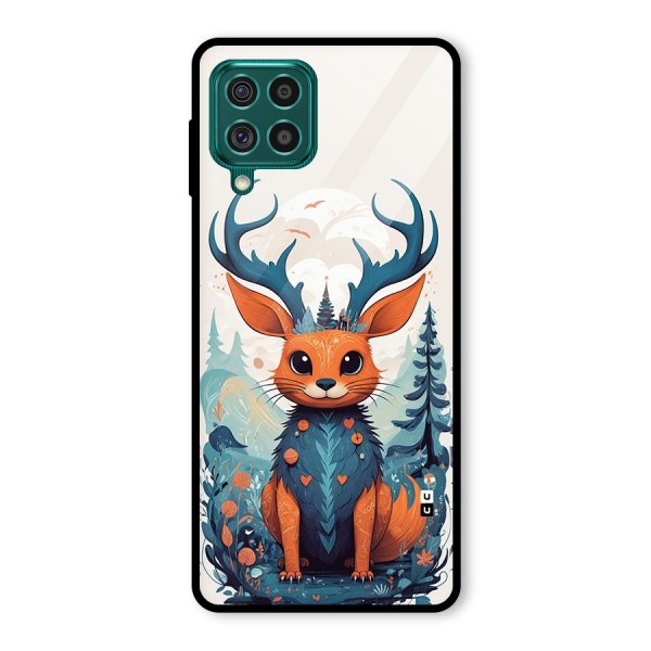 Magestic Animal Glass Back Case for Galaxy F62