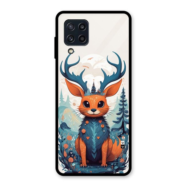 Magestic Animal Glass Back Case for Galaxy M32