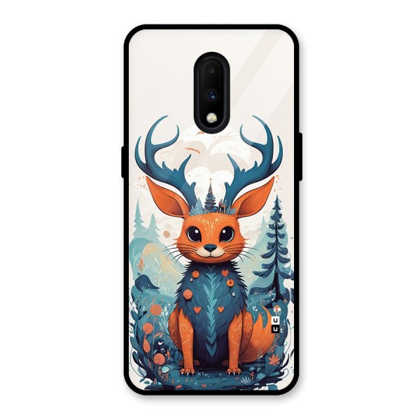 Magestic Animal Glass Back Case for OnePlus 7