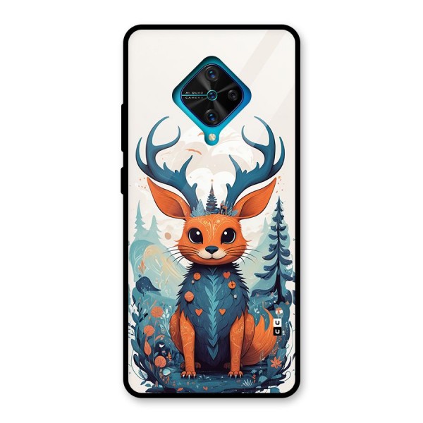 Magestic Animal Glass Back Case for Vivo S1 Pro
