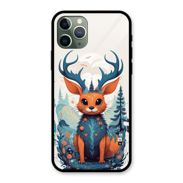 Magestic Animal Glass Back Case for iPhone 11 Pro