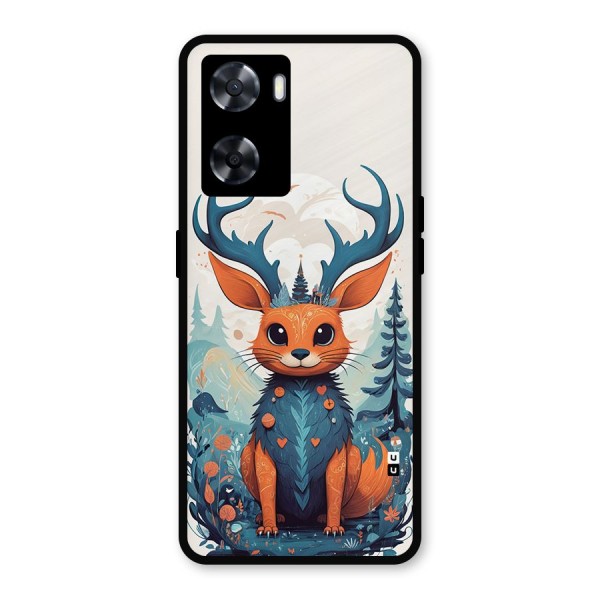 Magestic Animal Metal Back Case for Oppo A57 2022