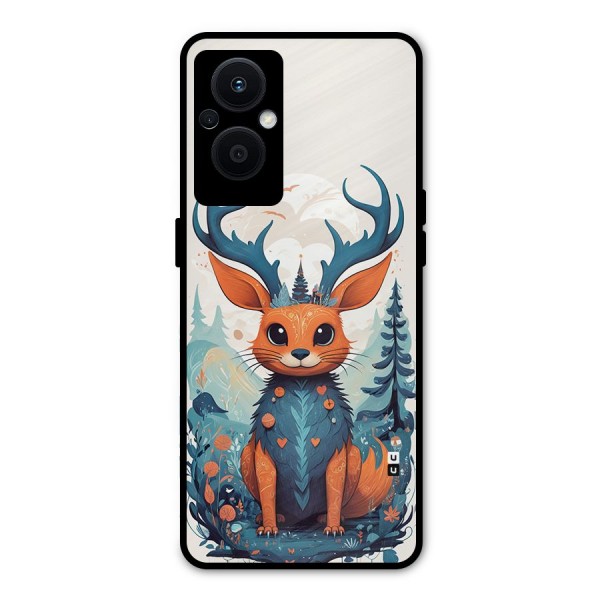Magestic Animal Metal Back Case for Oppo F21s Pro 5G