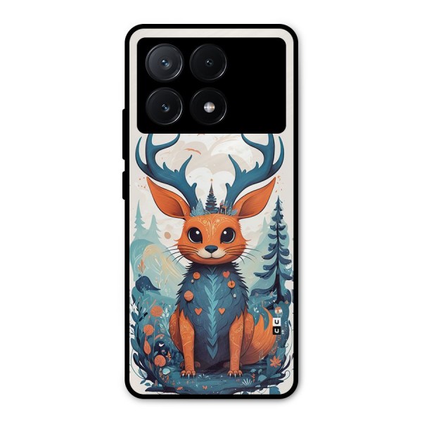 Magestic Animal Metal Back Case for Poco X6 Pro