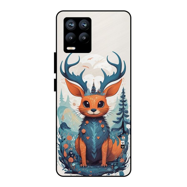 Magestic Animal Metal Back Case for Realme 8 Pro
