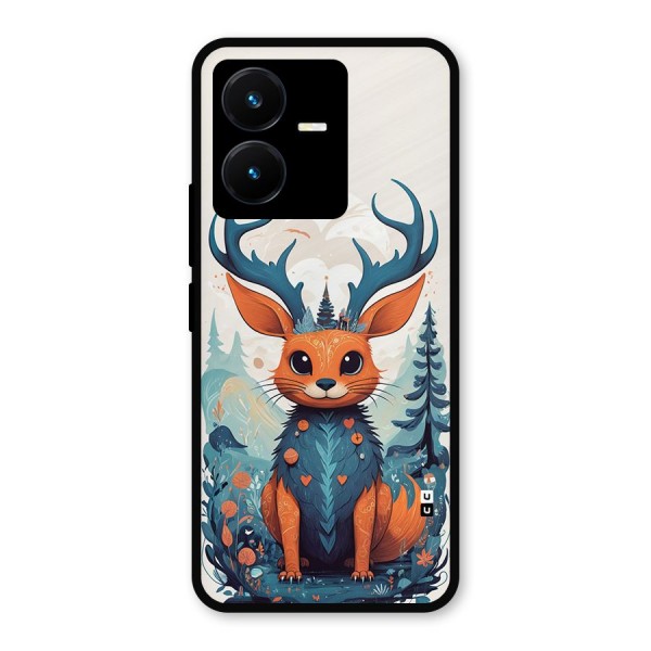Magestic Animal Metal Back Case for Vivo Y22