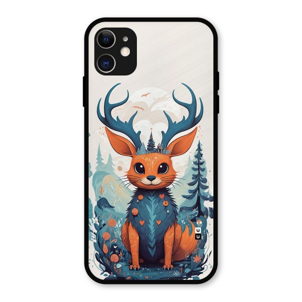 Magestic Animal Metal Back Case for iPhone 11