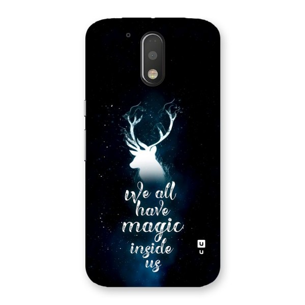 Magic Inside Back Case for Moto G4 Plus
