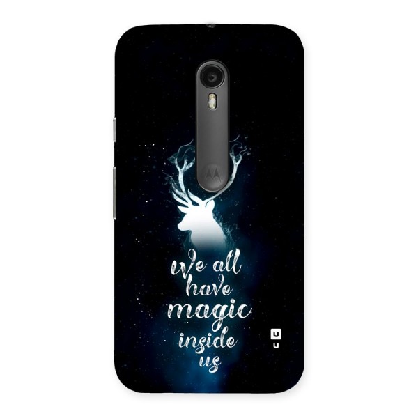 Magic Inside Back Case for Moto G Turbo