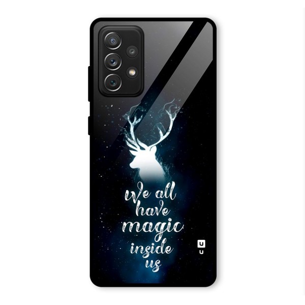 Magic Inside Glass Back Case for Galaxy A72