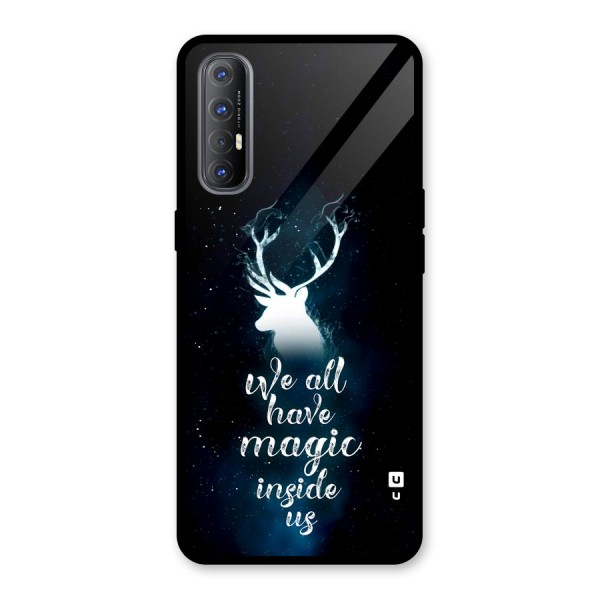 Magic Inside Glass Back Case for Oppo Reno3 Pro