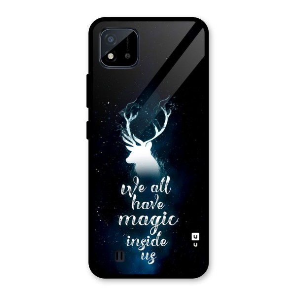 Magic Inside Glass Back Case for Realme C11 2021