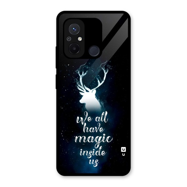 Magic Inside Glass Back Case for Redmi 12C