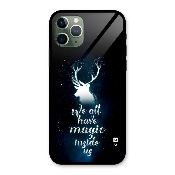 Magic Inside Glass Back Case for iPhone 11 Pro