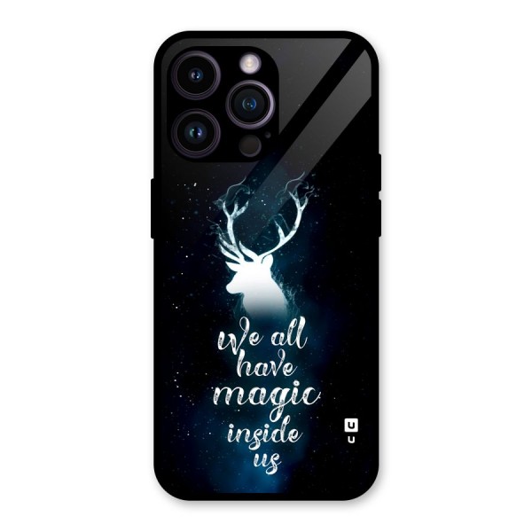 Magic Inside Glass Back Case for iPhone 14 Pro Max