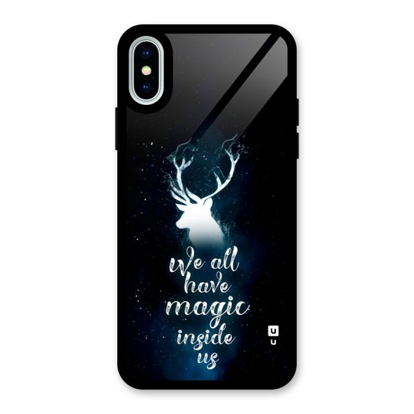 Magic Inside Glass Back Case for iPhone X