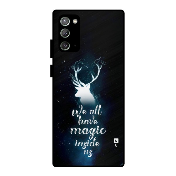 Magic Inside Metal Back Case for Galaxy Note 20