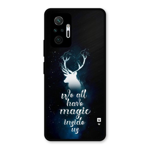 Magic Inside Metal Back Case for Redmi Note 10 Pro Max