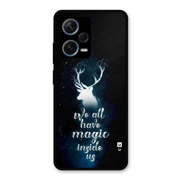 Magic Inside Metal Back Case for Redmi Note 12 Pro Plus 5G