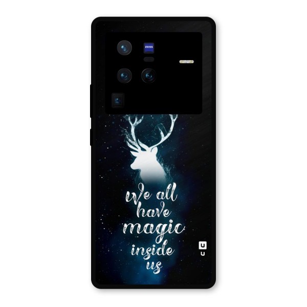 Magic Inside Metal Back Case for Vivo X80 Pro