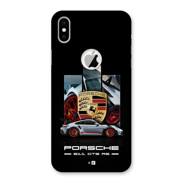 Magnificent Supercar Back Case for iPhone X Logo Cut
