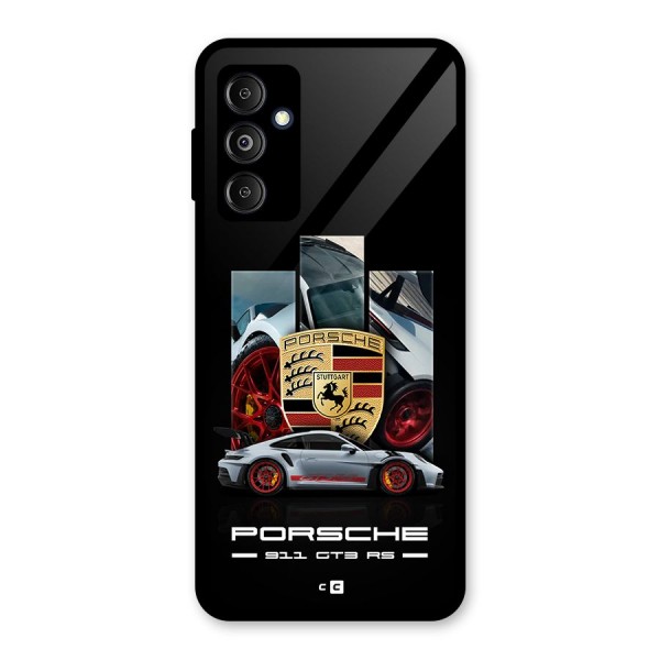 Magnificent Supercar Glass Back Case for Galaxy M14 5G