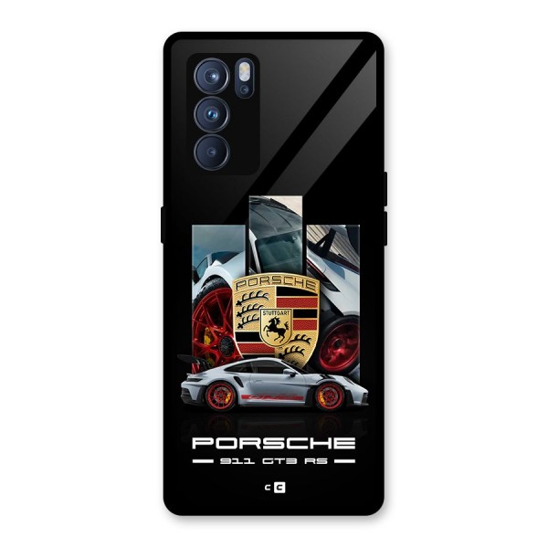 Magnificent Supercar Glass Back Case for Oppo Reno6 Pro 5G