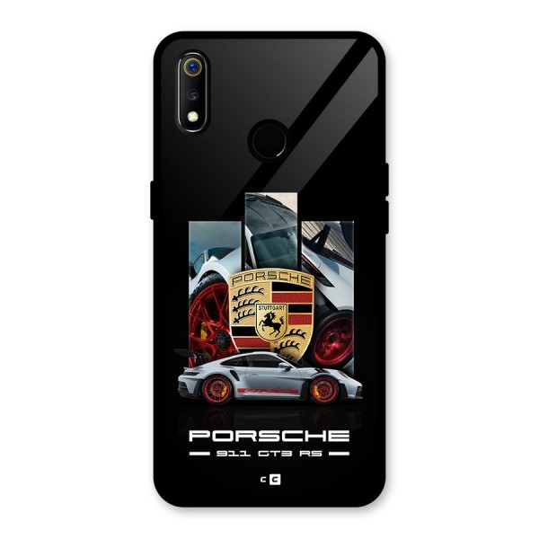 Magnificent Supercar Glass Back Case for Realme 3
