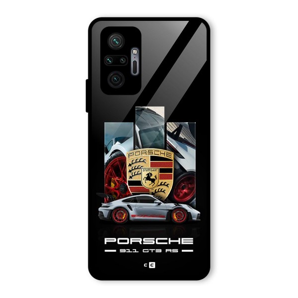 Magnificent Supercar Glass Back Case for Redmi Note 10 Pro Max