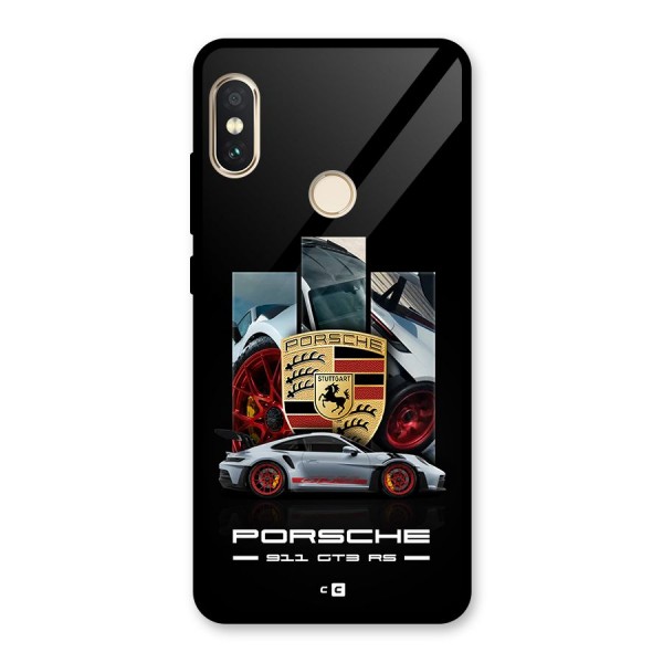 Magnificent Supercar Glass Back Case for Redmi Note 5 Pro