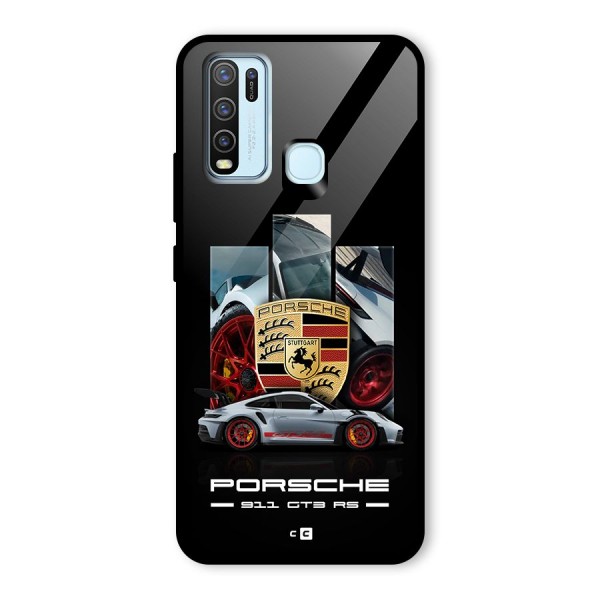 Magnificent Supercar Glass Back Case for Vivo Y30