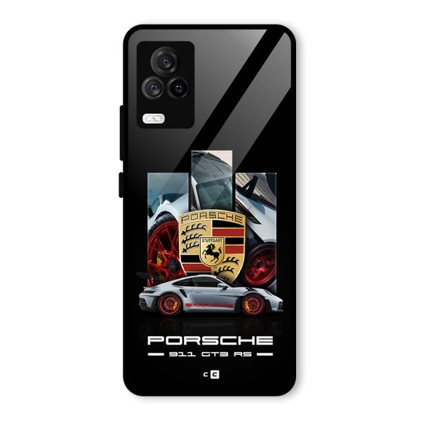 Magnificent Supercar Glass Back Case for Vivo iQOO 7 Legend 5G