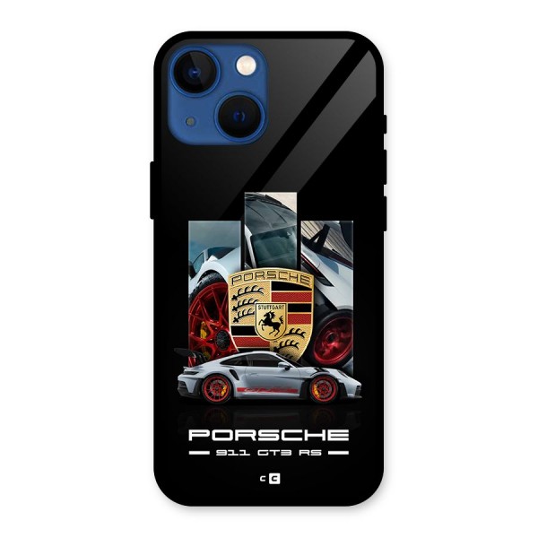 Magnificent Supercar Glass Back Case for iPhone 13 Mini