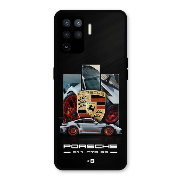 Magnificent Supercar Metal Back Case for Oppo F19 Pro