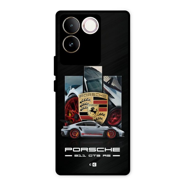 Magnificent Supercar Metal Back Case for Vivo T2 Pro