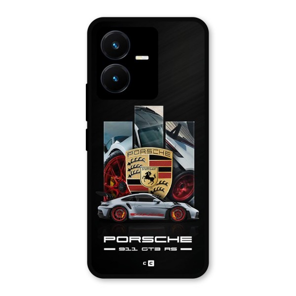 Magnificent Supercar Metal Back Case for Vivo Y22