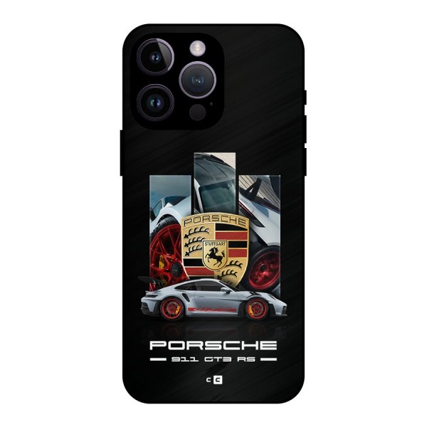 Magnificent Supercar Metal Back Case for iPhone 14 Pro Max