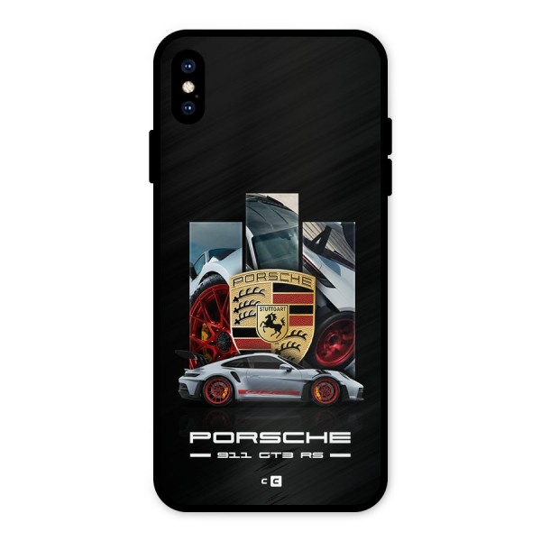 Magnificent Supercar Metal Back Case for iPhone XS Max