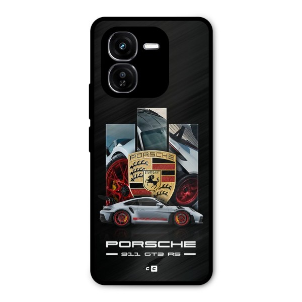 Magnificent Supercar Metal Back Case for iQOO Z9x