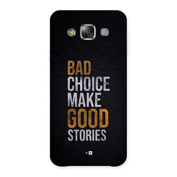 Make Good Stories Back Case for Galaxy E7