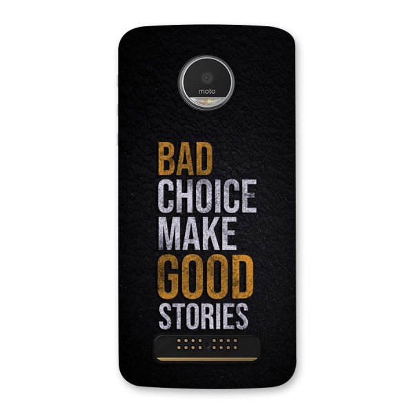 Make Good Stories Back Case for Moto Z Play