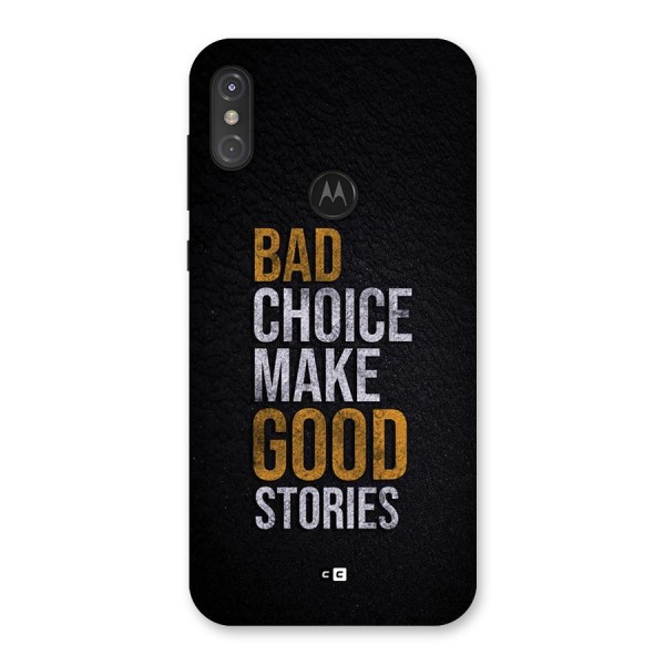 Make Good Stories Back Case for Motorola One Power