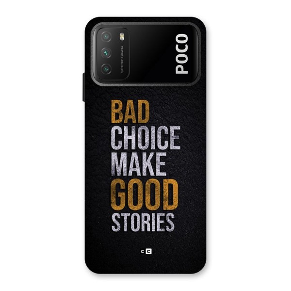 Make Good Stories Back Case for Poco M3